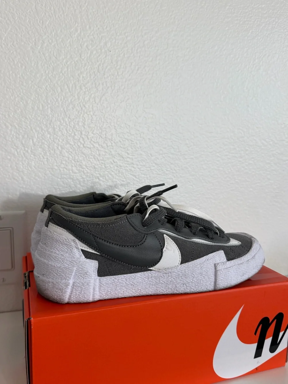 Nike Blazer Low x Sacai iron gray Sneakers